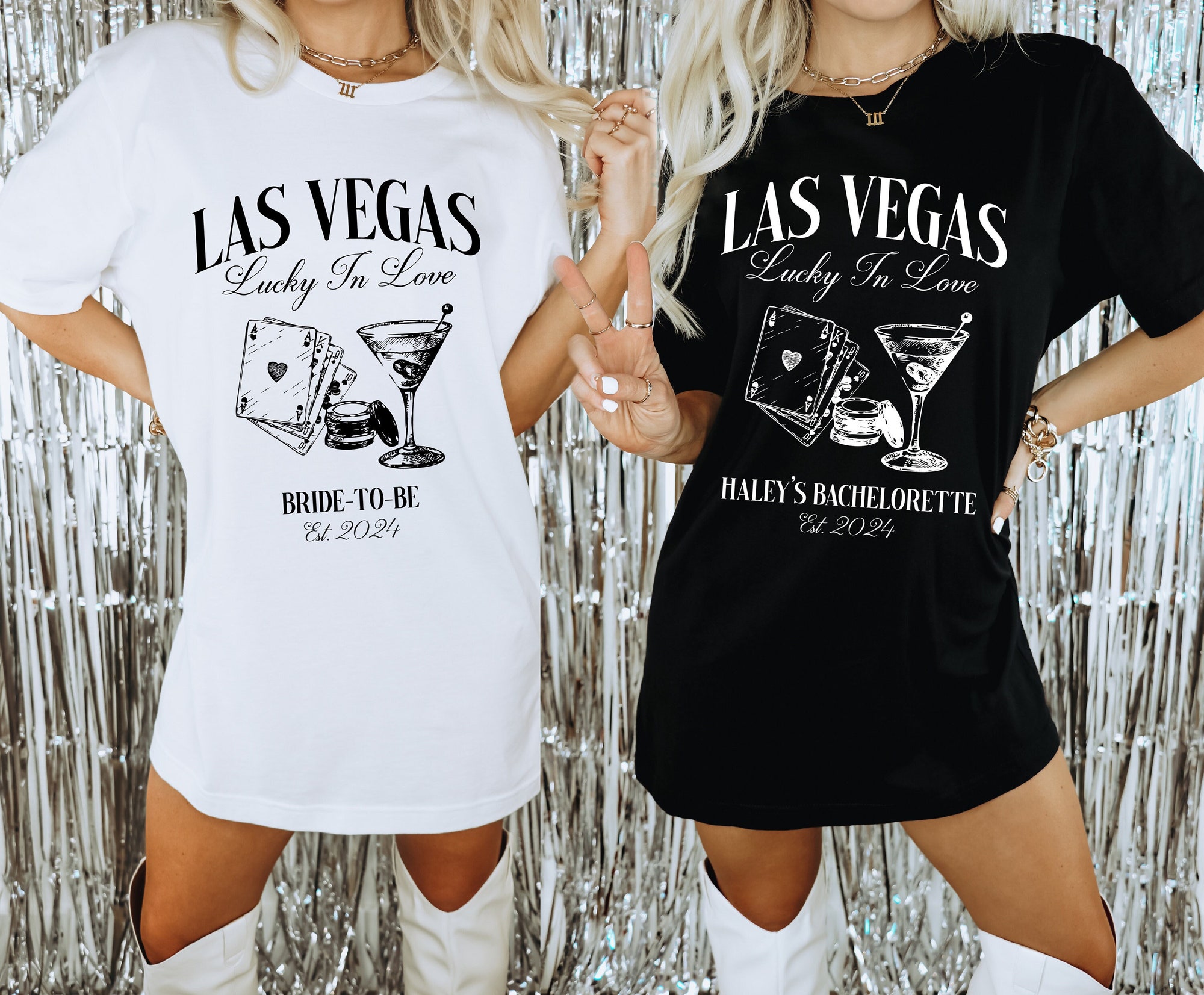 Las Vegas Bachelorette: Lucky In Love T-Shirt & Bride Gear image 0