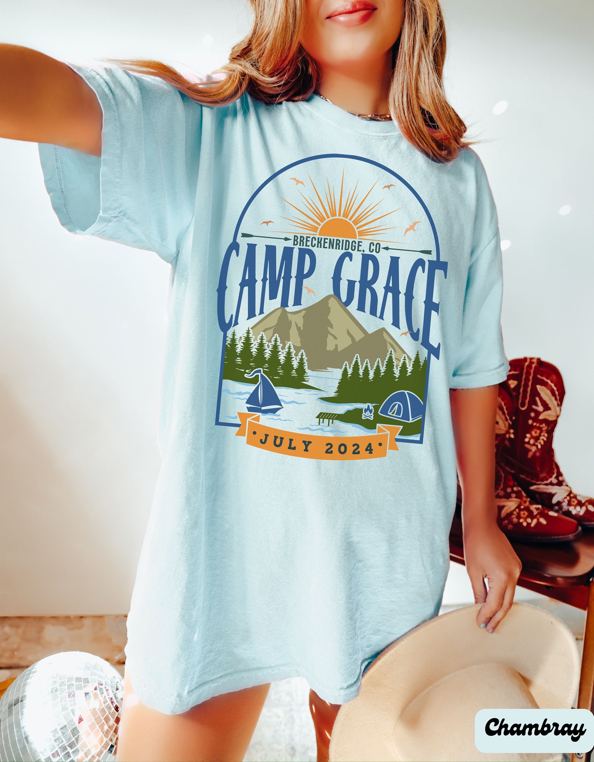 Camp & Lake Bachelorette Party Shirts - Trail Before Veil Tees image 1