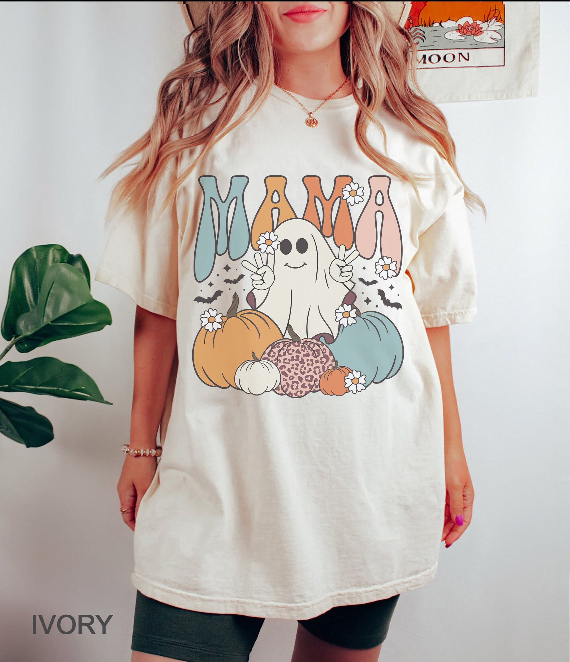 Ghost Mama Shirt | Comfort Colors Retro Halloween Tee | Gift for Stepmom image 4