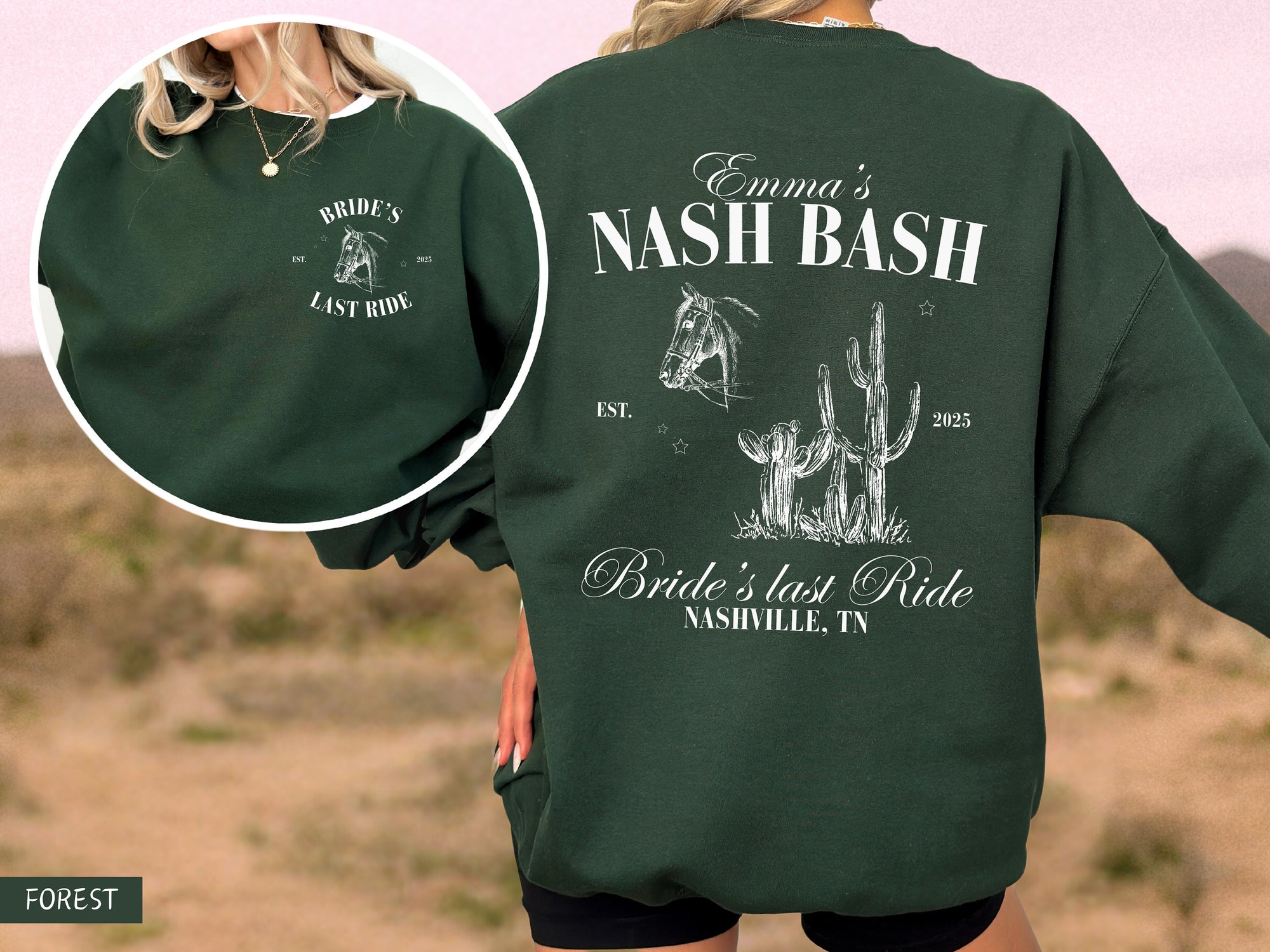 Western Bachelorette Party Austin Bach: Custom Western Sweatshirts & Gifts image 6