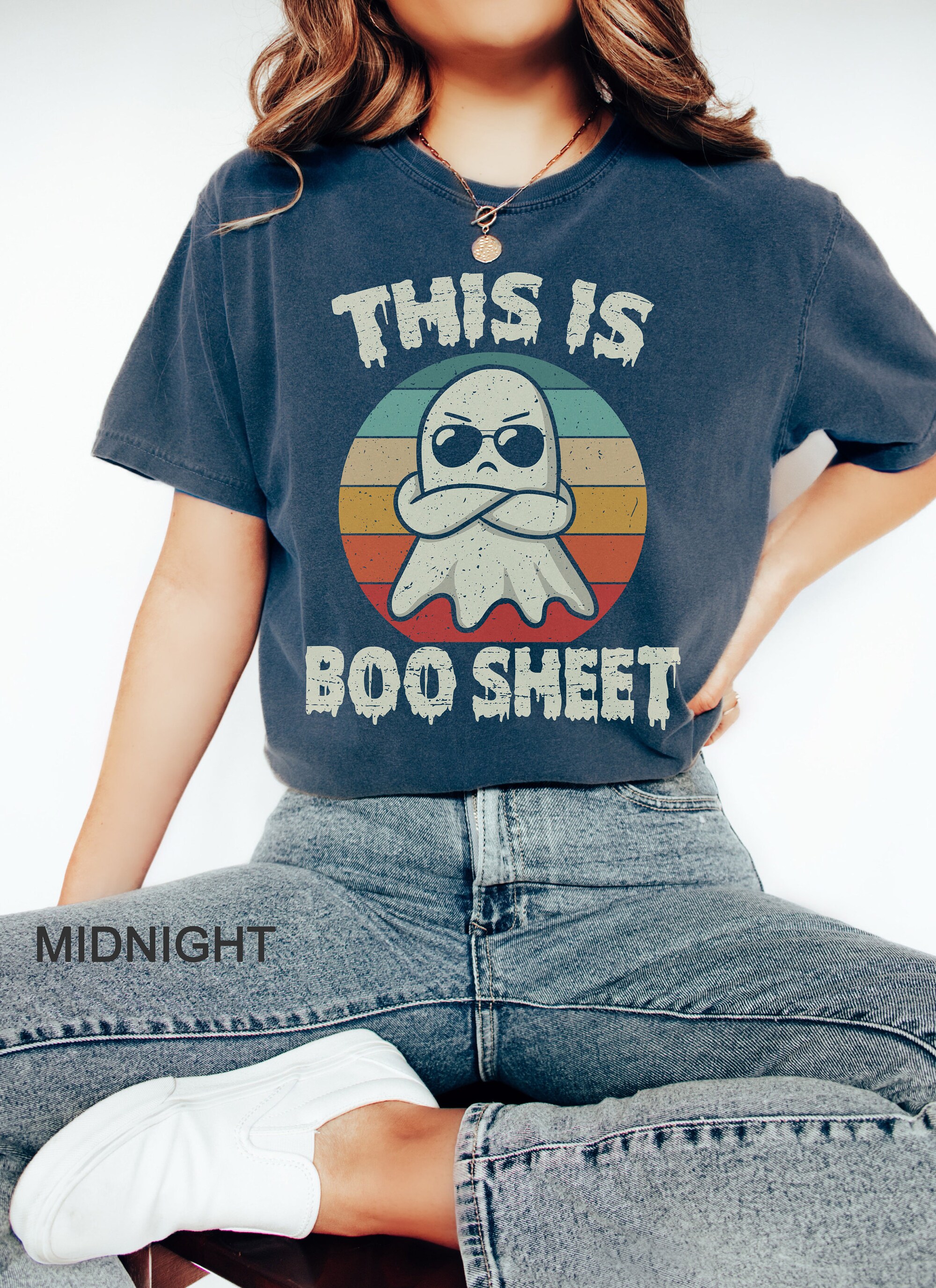 This is Boo Sheet Ghost Halloween Shirt | Funny Comfort Colors Spooky Tee image 0