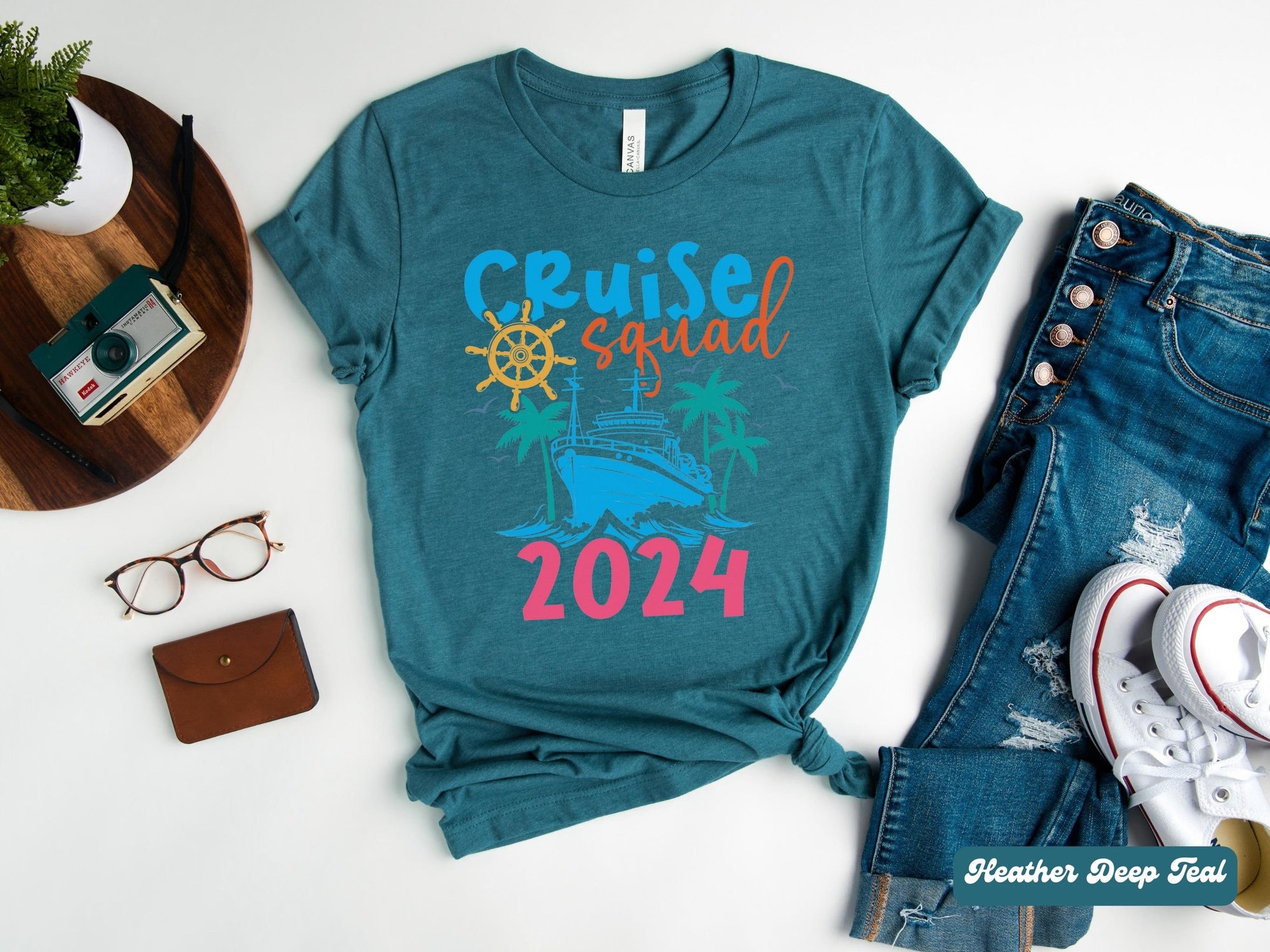 Cruise 2024 Squad Shirts - Family & Bachelorette Beach Tees image 2