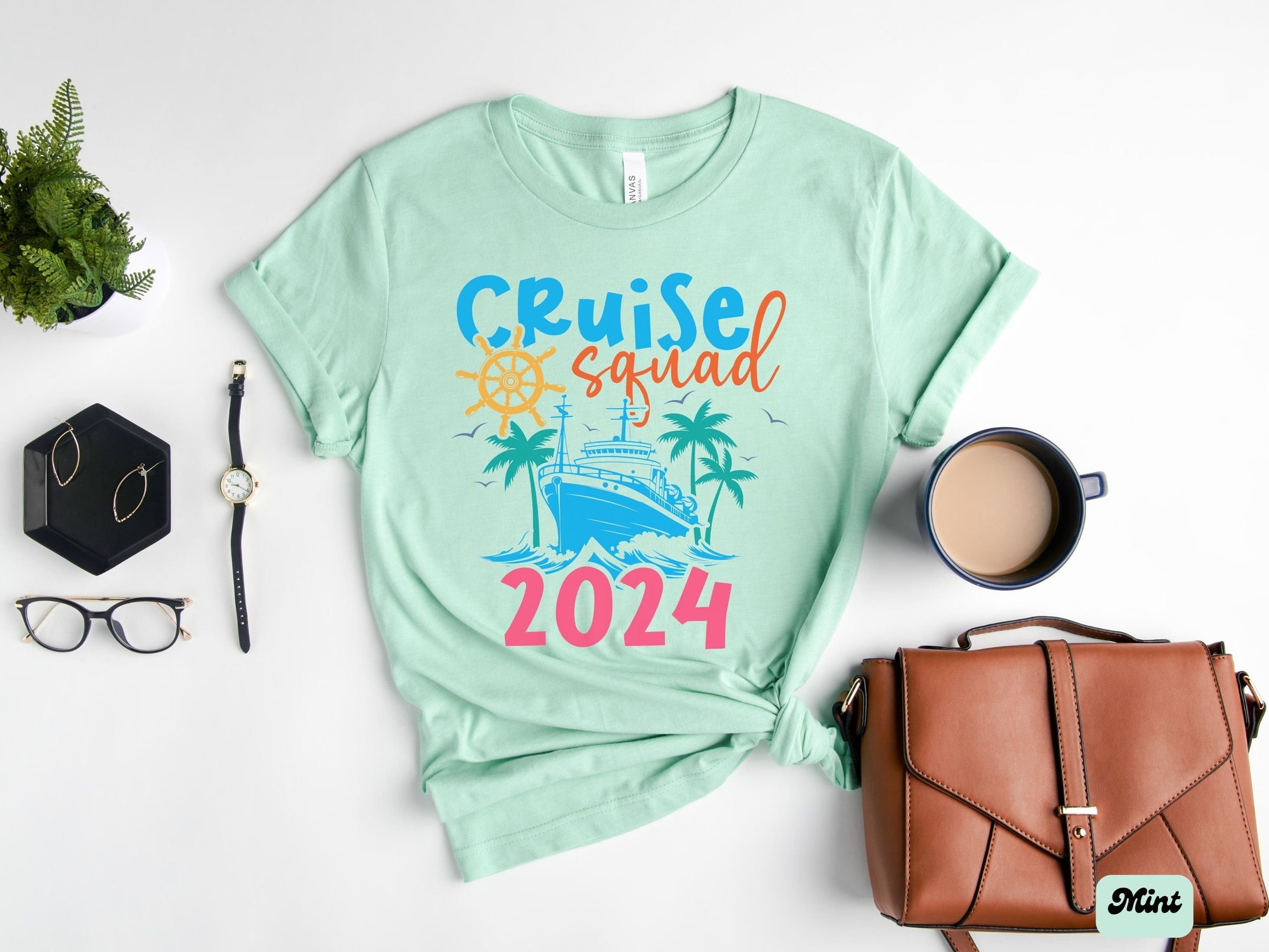 Cruise 2024 Squad Shirts - Family & Bachelorette Beach Tees image 6