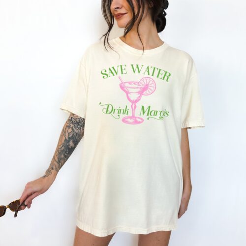 Drink Margs Tee - Margarita Bachelorette & Tequila Lover Shirt image 0