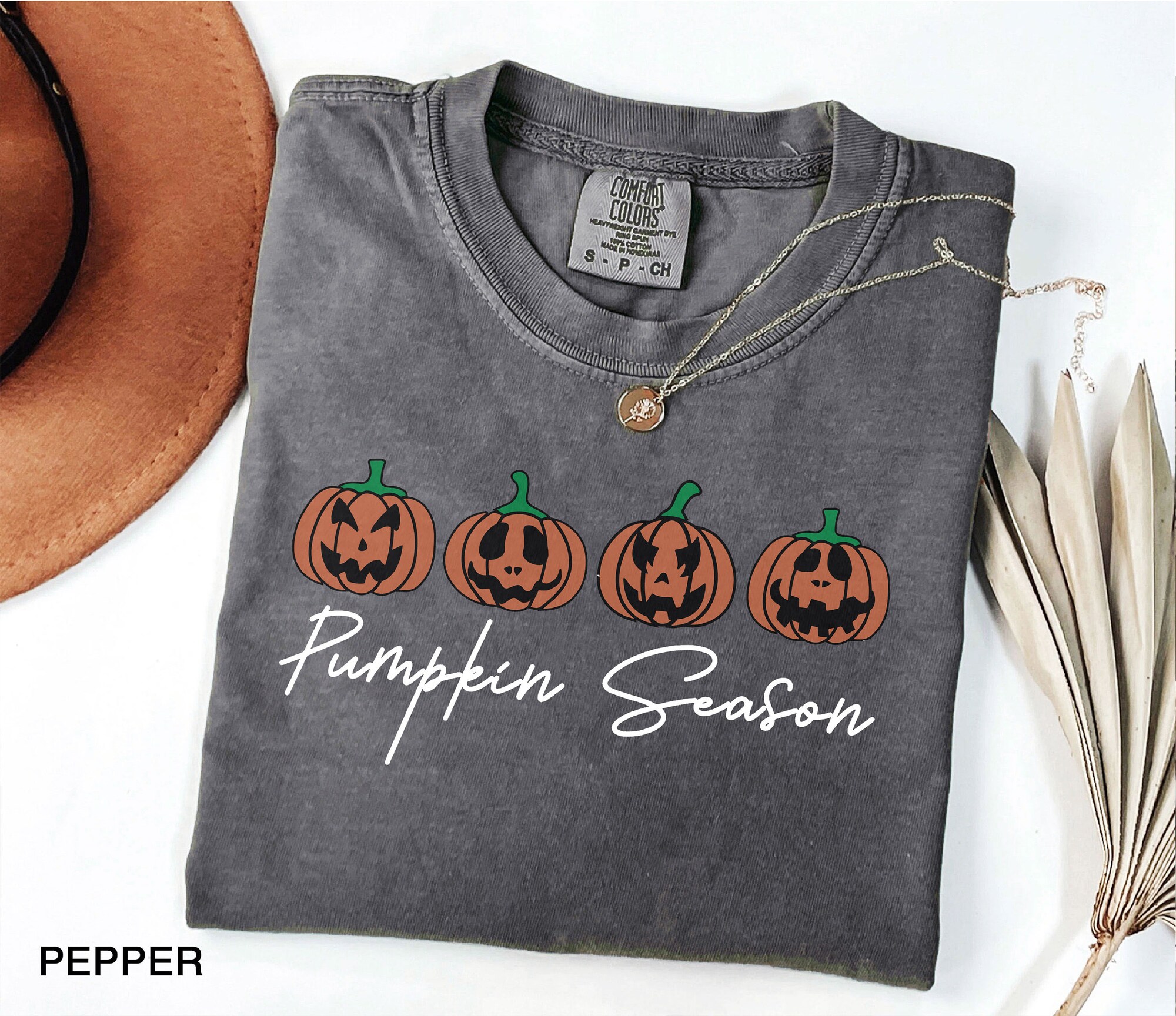 Pumpkin Season T-Shirt | Funny Spooky Tee | Minimalist Halloween Gift image 6