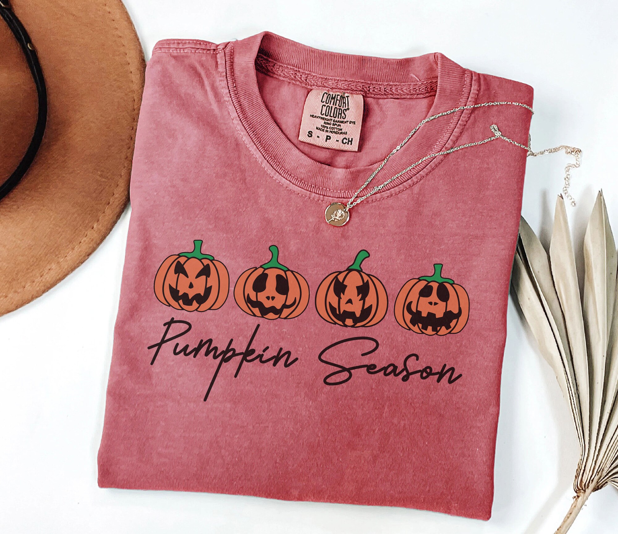 Pumpkin Season T-Shirt | Funny Spooky Tee | Minimalist Halloween Gift image 0