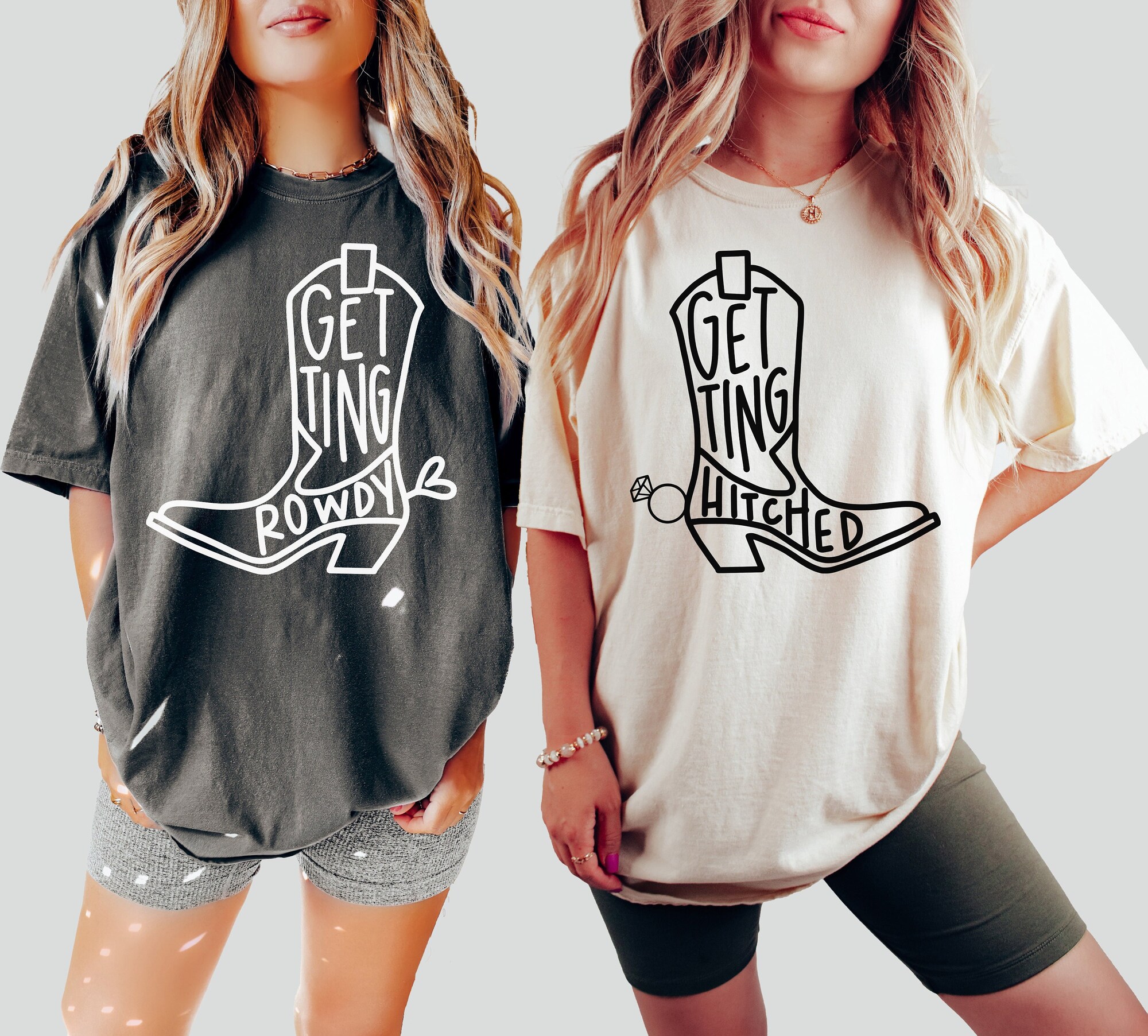 Western Bachelorette Tees Getting Hitched & Gifts image 0