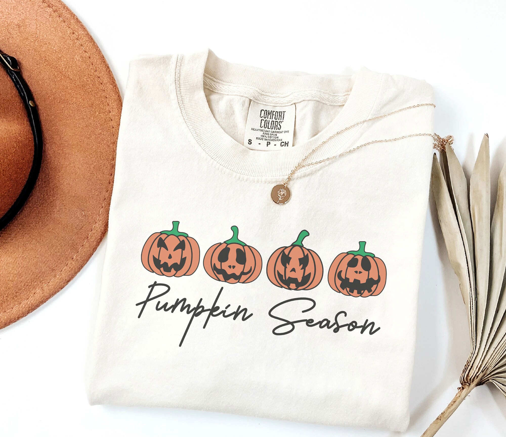 Pumpkin Season T-Shirt | Funny Spooky Tee | Minimalist Halloween Gift image 1