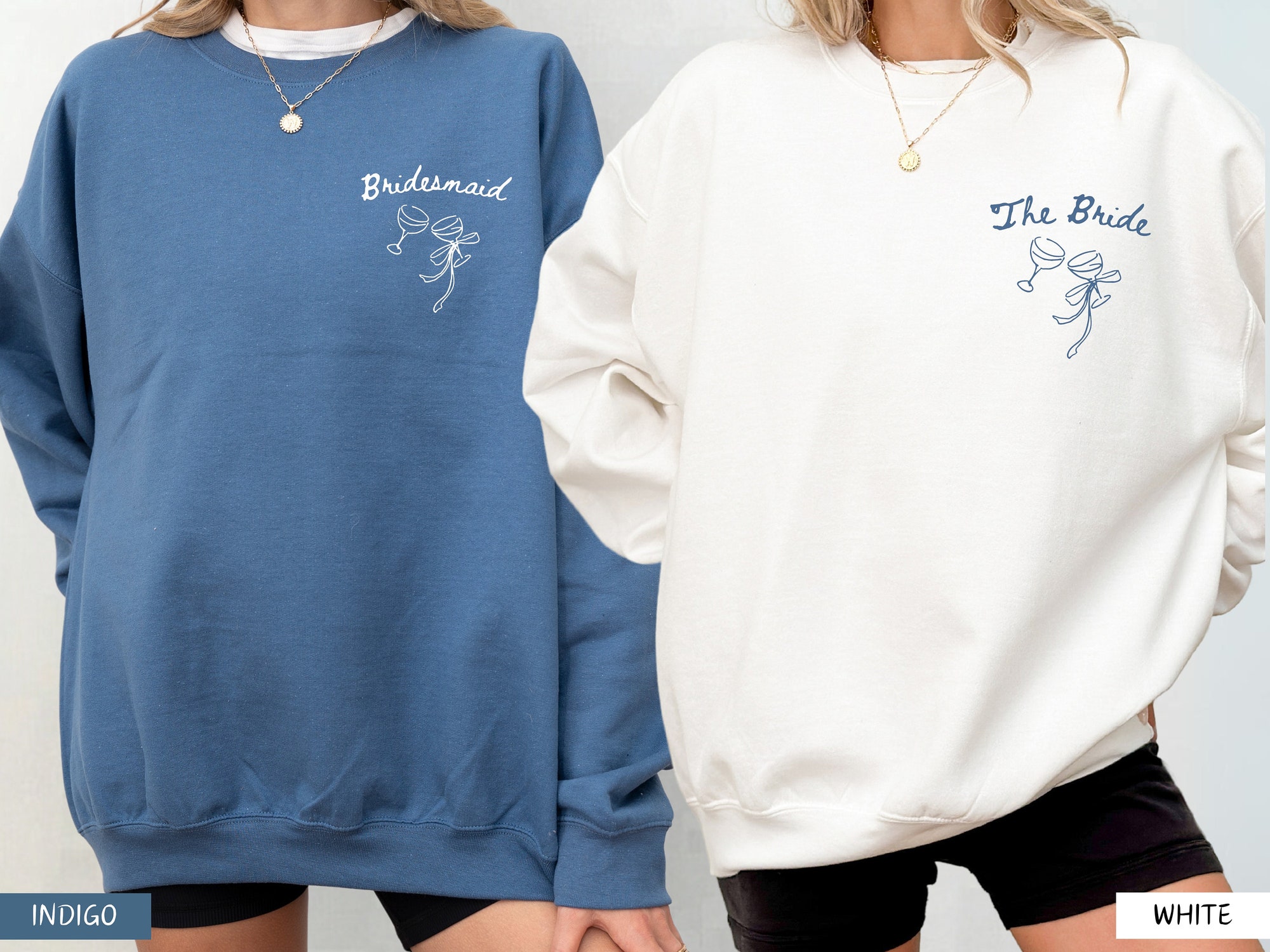 Themed Bachelorette Party Coastal Bach: Last Toast Crewnecks & Custom Bridal image 3