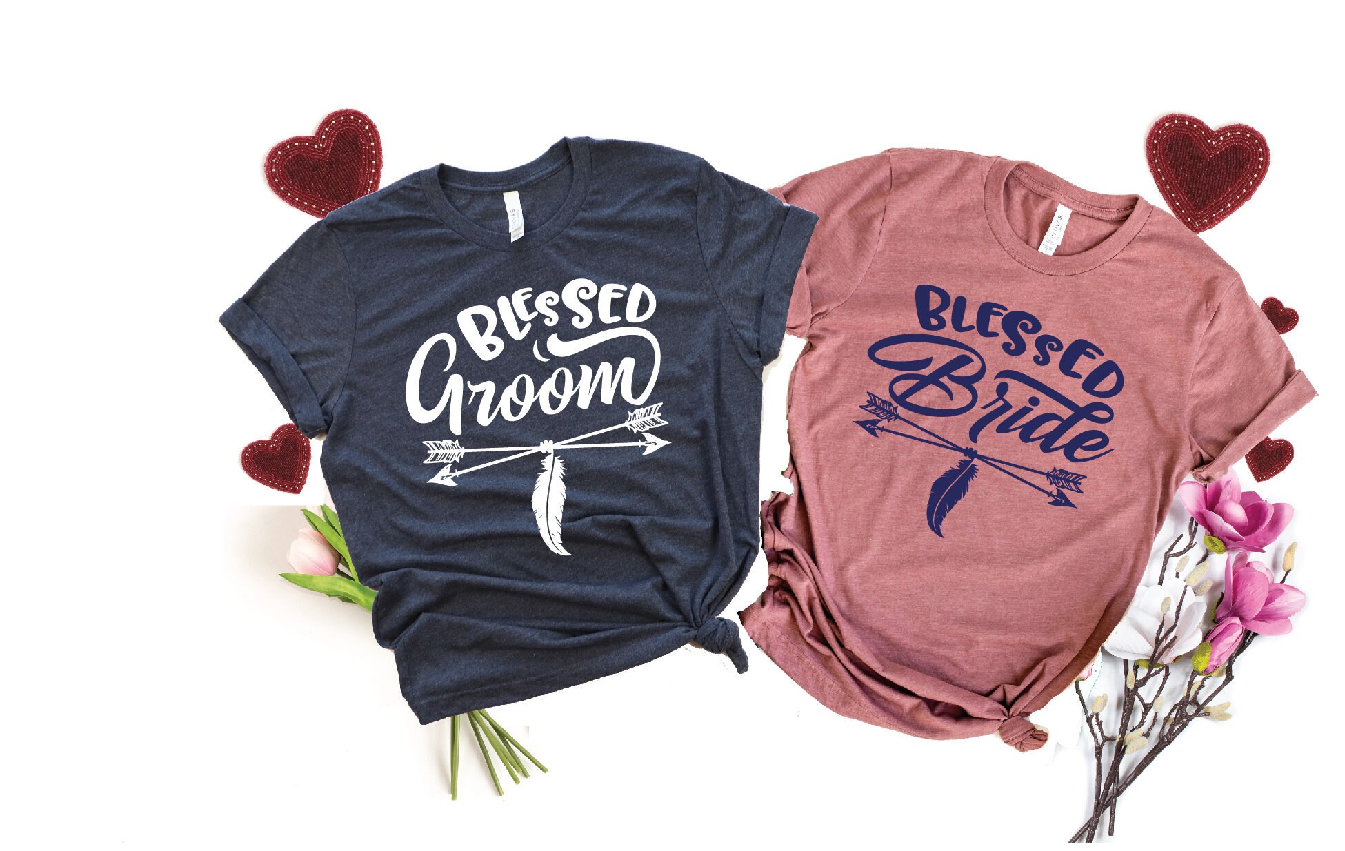 Blessed Bride & Groom Matching Shirts for Wedding & Bachelorette image 2