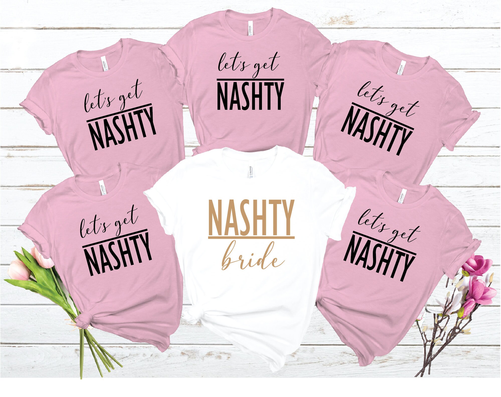 Let's Get Nashty: Nashville Bachelorette Bride & Party Shirts image 2