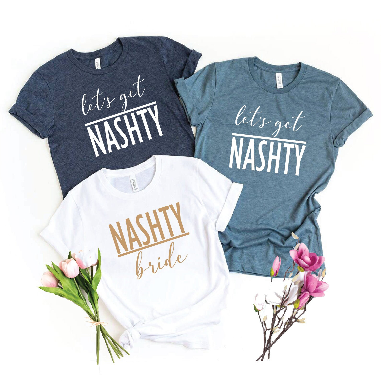 Let's Get Nashty: Nashville Bachelorette Bride & Party Shirts image 1