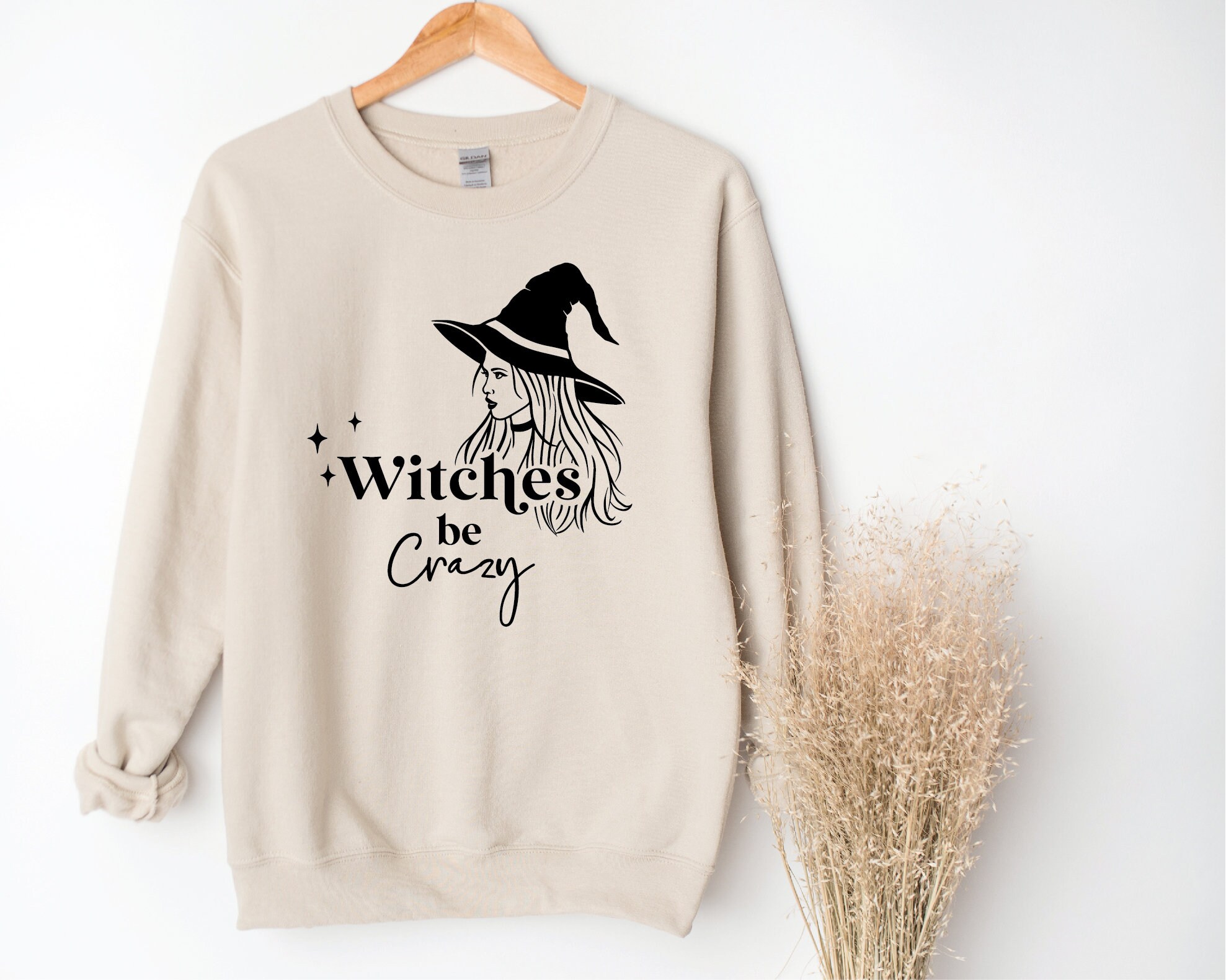 Funny Witches Be Crazy Sweatshirt: Halloween Gift & Matching Tee image 4