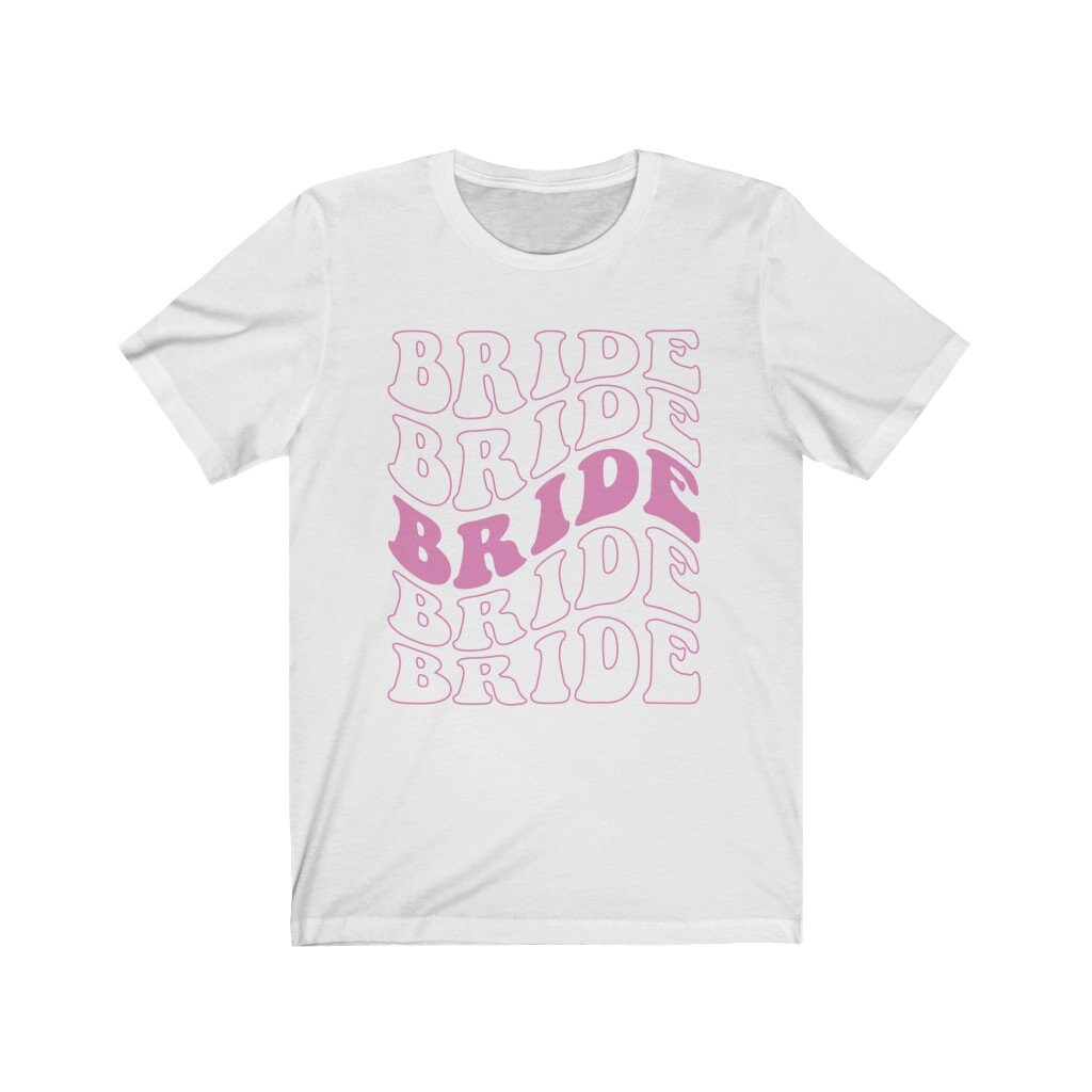 Retro & Boho Bride Shirt - Trendy Bachelorette Party Tee image 1