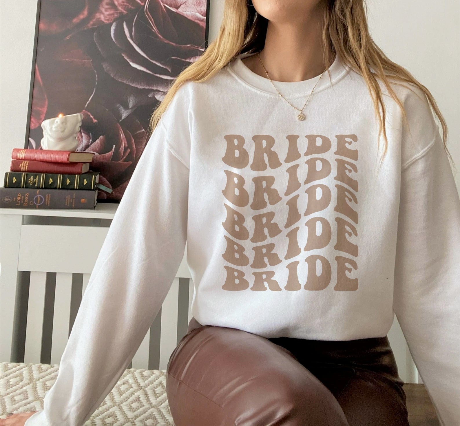 Retro Bride & Bachelorette Party Shirts - Boho Trendy Wedding Tees image 0