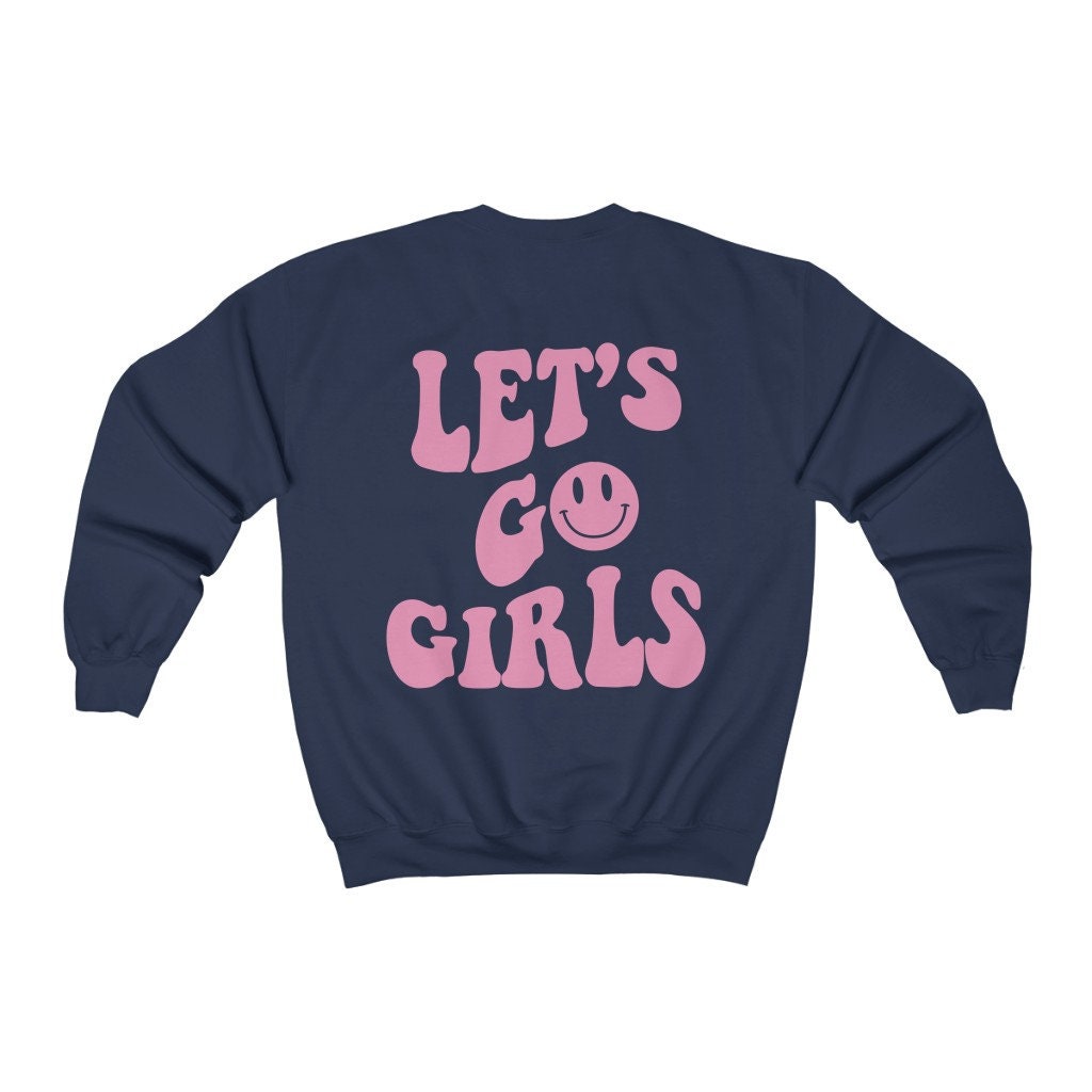 Let's Go Girls - Bachelorette Y2K Sweatshirt with Smile Face image 4