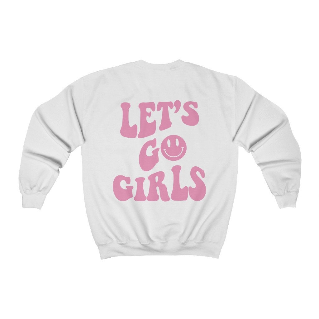 Let's Go Girls - Bachelorette Y2K Sweatshirt with Smile Face image 5