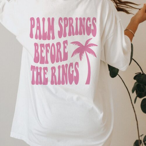 Palm Springs Bachelorette - Retro Bride & Bridesmaid Tees image 0