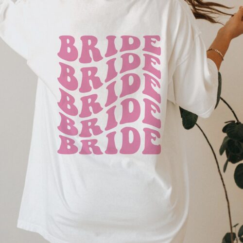 Boho Bride & Bachelorette Retro Tee - Bridal Party Gift image 0