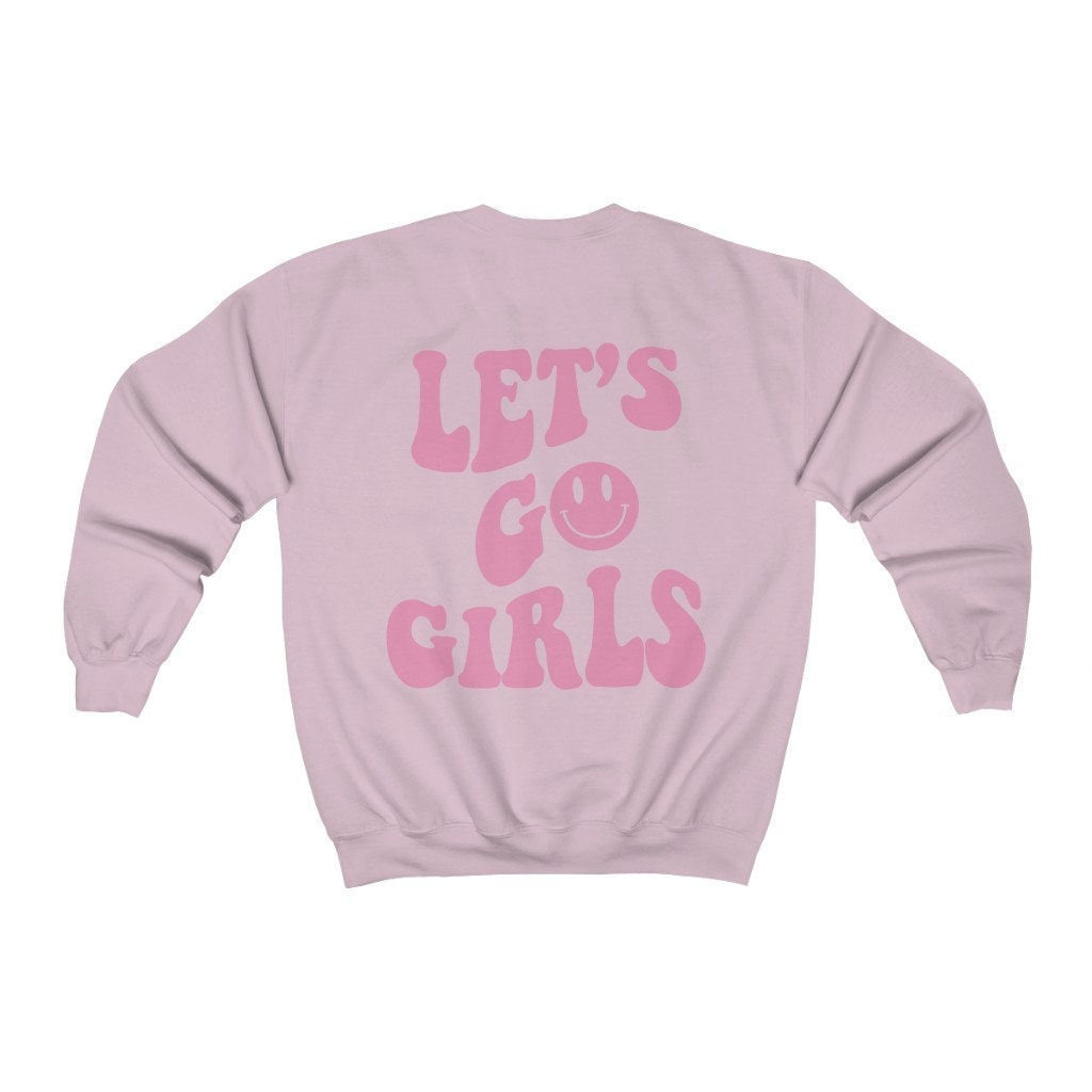 Let's Go Girls - Bachelorette Y2K Sweatshirt with Smile Face image 2