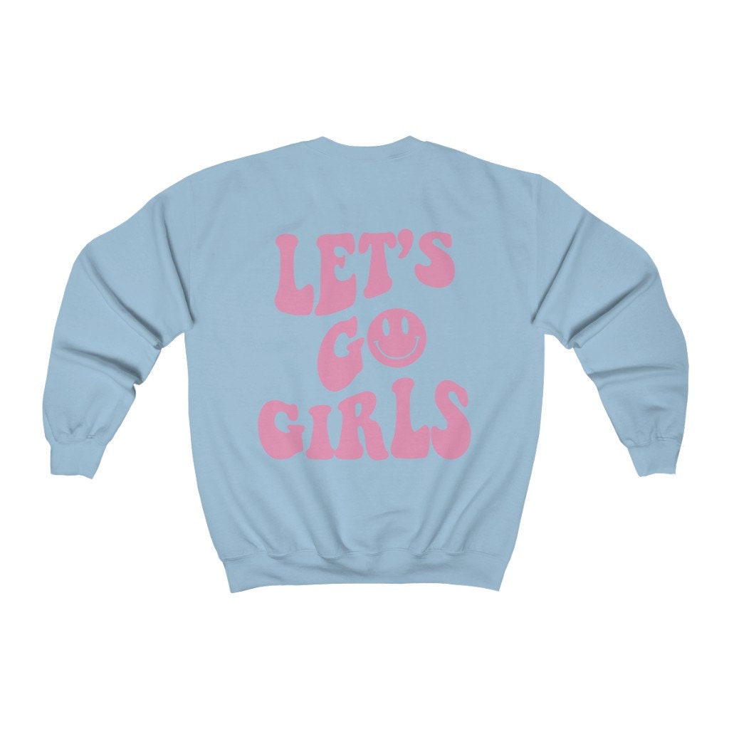 Let's Go Girls - Bachelorette Y2K Sweatshirt with Smile Face image 3