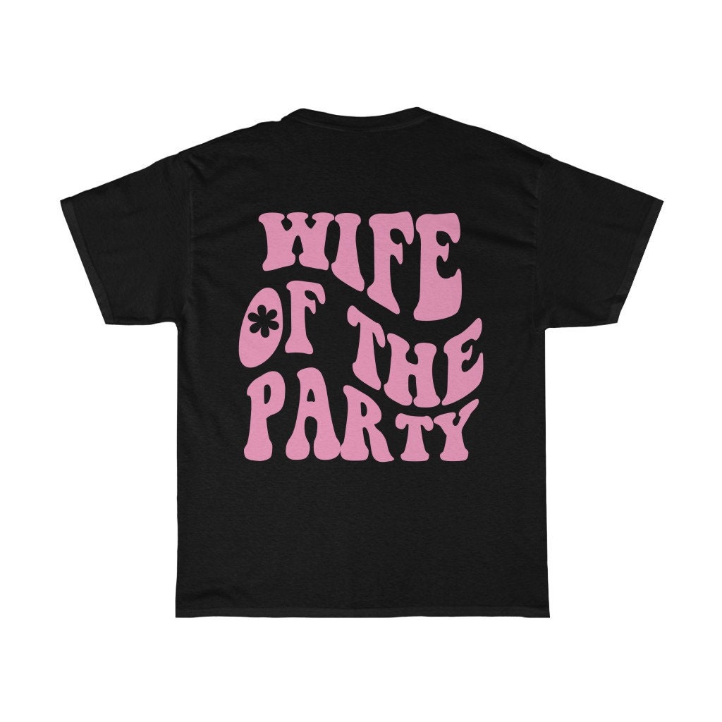 Y2K Wife of the Party Tee - Retro Bride & Bachelorette Shirt image 3