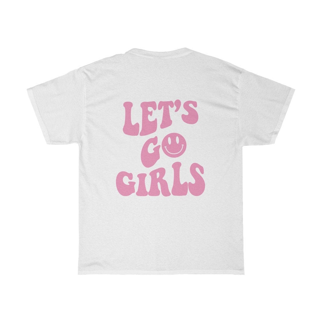 Retro 'Let's Go Girls' Bachelorette Party Shirt - Y2K Style image 1