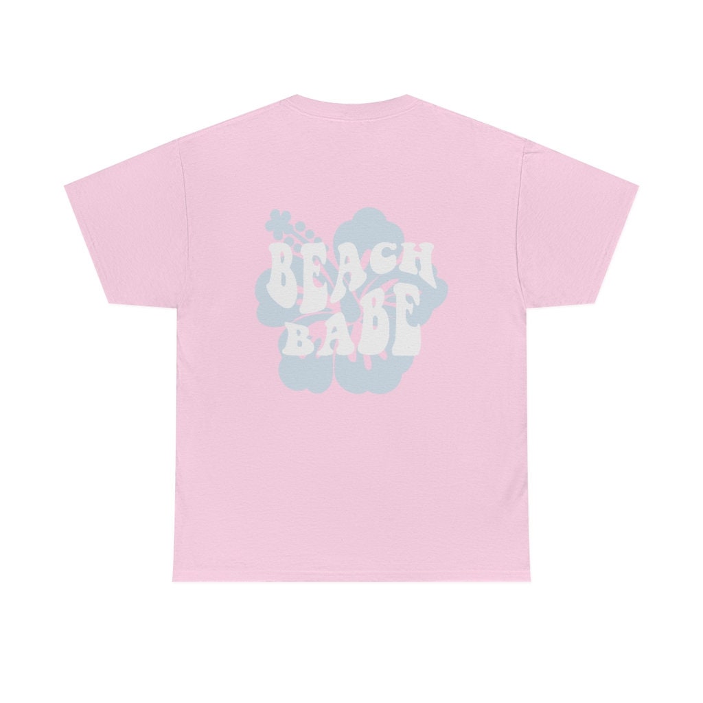 Trendy Beach Babe Tee - Hibiscus Bachelorette Party Shirt image 2