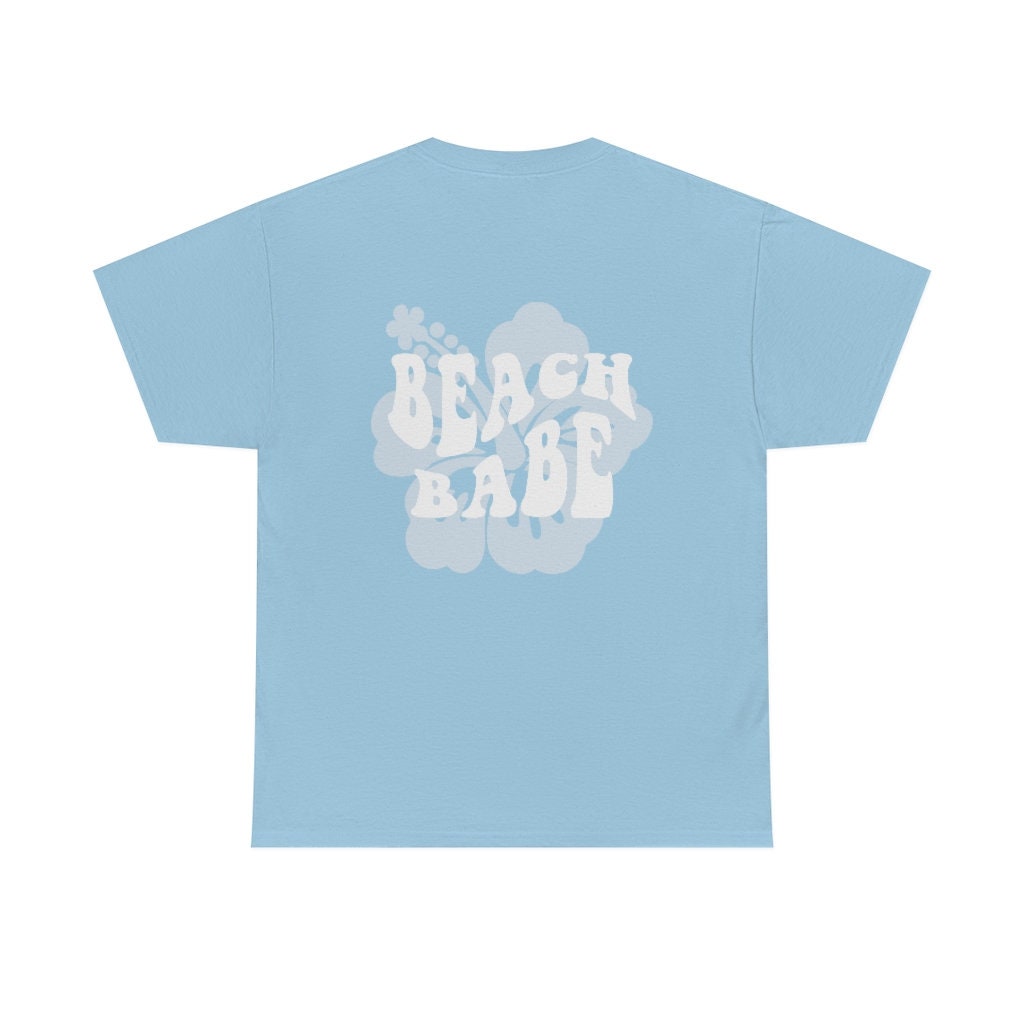 Trendy Beach Babe Tee - Hibiscus Bachelorette Party Shirt image 3