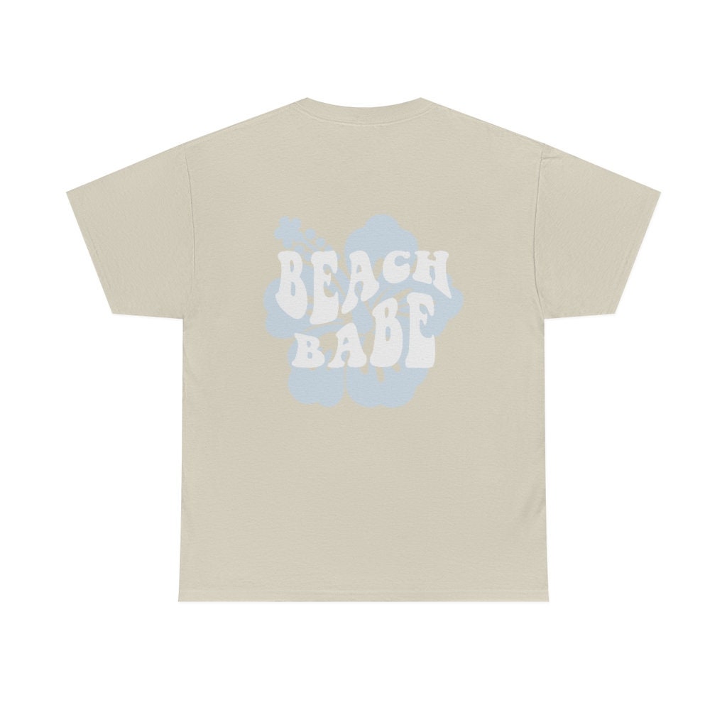 Trendy Beach Babe Tee - Hibiscus Bachelorette Party Shirt image 1