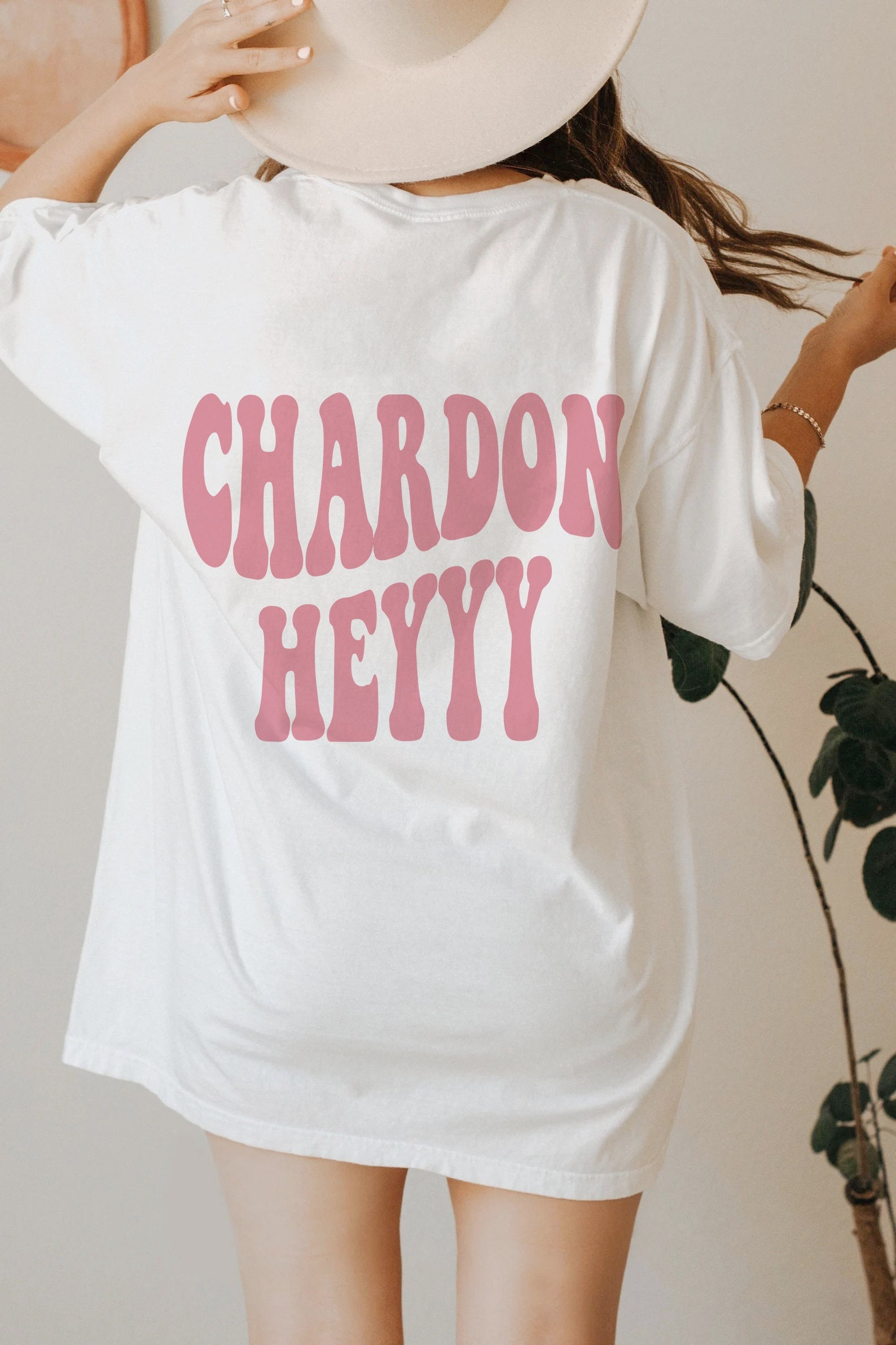 Chardon Heyyy: Retro Winery Bachelorette & Bride Tee image 0