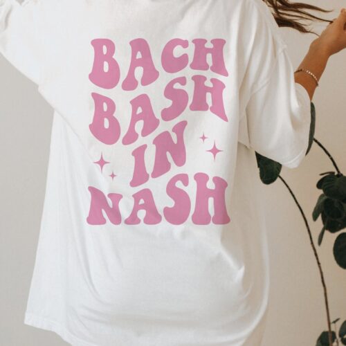 Nashville Bach Bash Shirts - Retro Bride & Bridesmaid Party Tees Nashville Bachelorette Party image 0