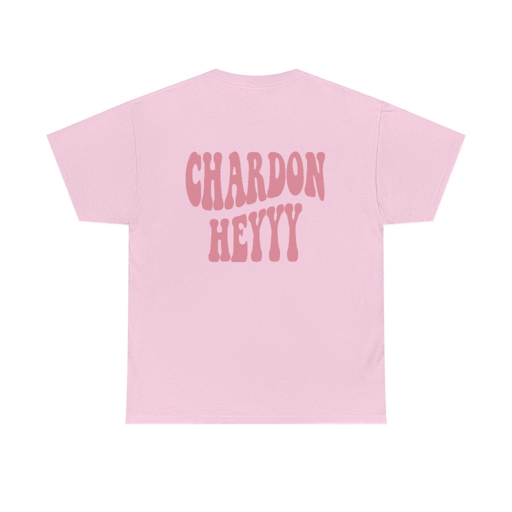 Chardon Heyyy: Retro Winery Bachelorette & Bride Tee image 1