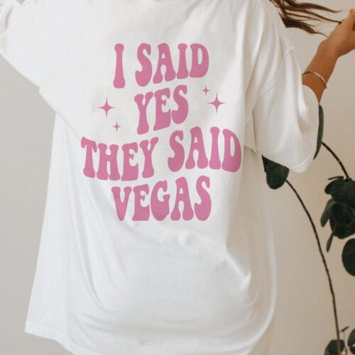 Vegas Bachelorette Tee - Groovy Bride & Bridesmaid Matching Shirts image 0