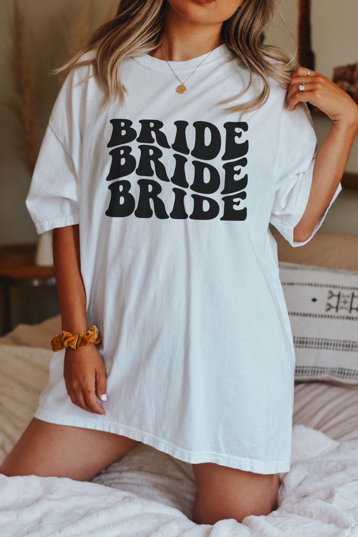 Retro & Groovy Bride Tees: Perfect Hen Party & Bride-to-Be Gifts Bachelorette Bride Shirt image 3