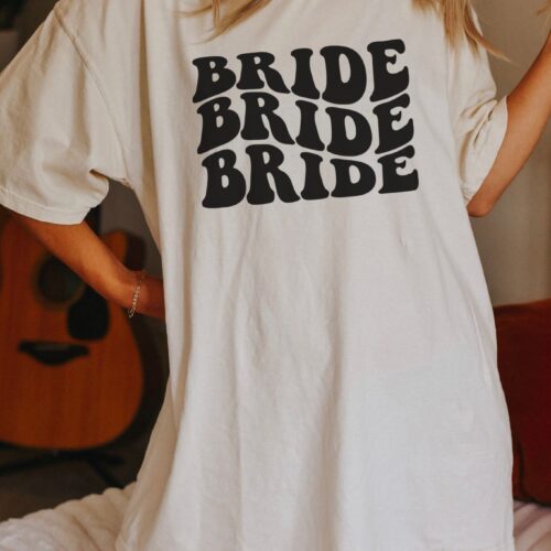 Retro & Groovy Bride Tees: Perfect Hen Party & Bride-to-Be Gifts Bachelorette Bride Shirt image 0