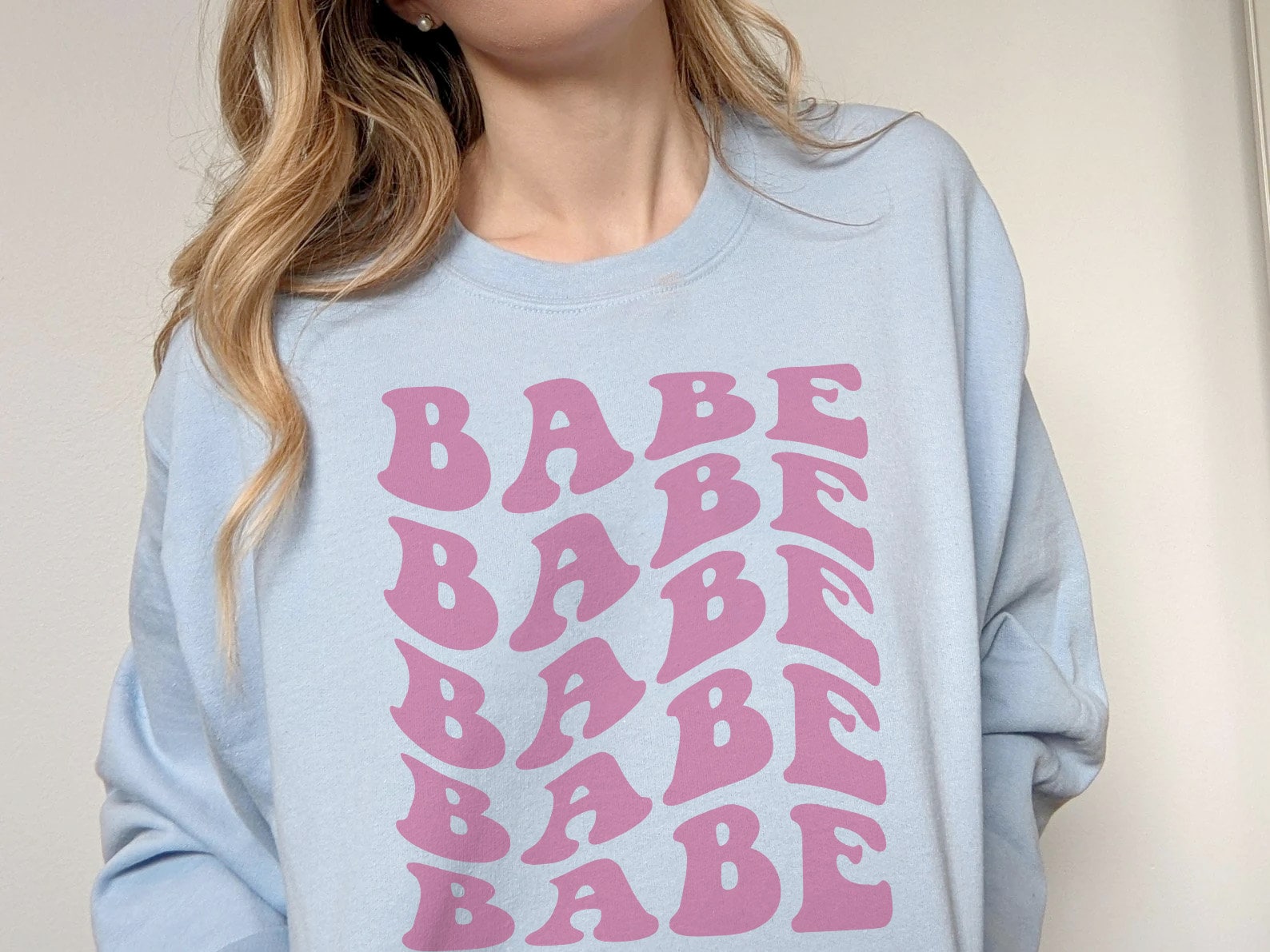 Boho Bride Babe Sweatshirt - Groovy Bachelorette Shirt image 3