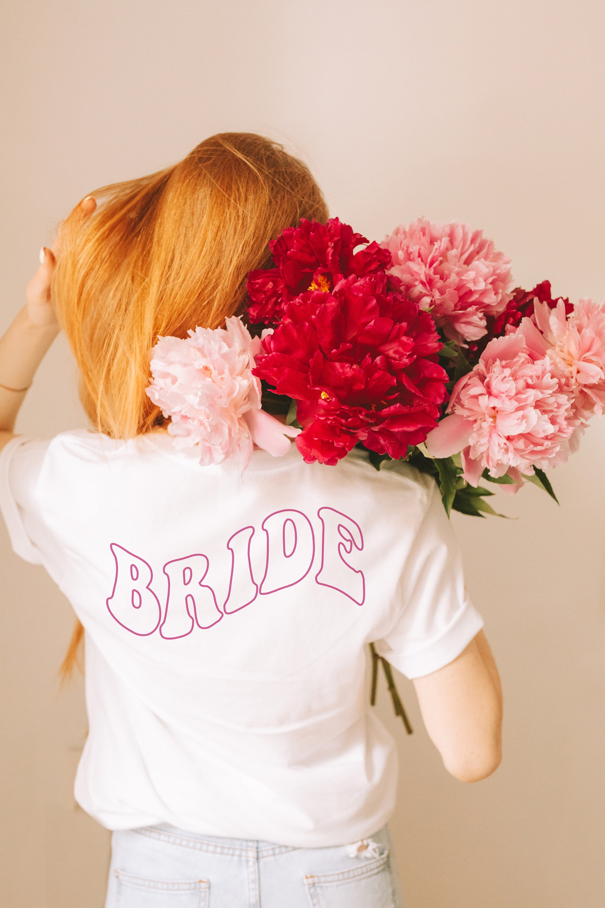 Groovy Retro Bride Tee - Boho Bachelorette Party & Gift image 1