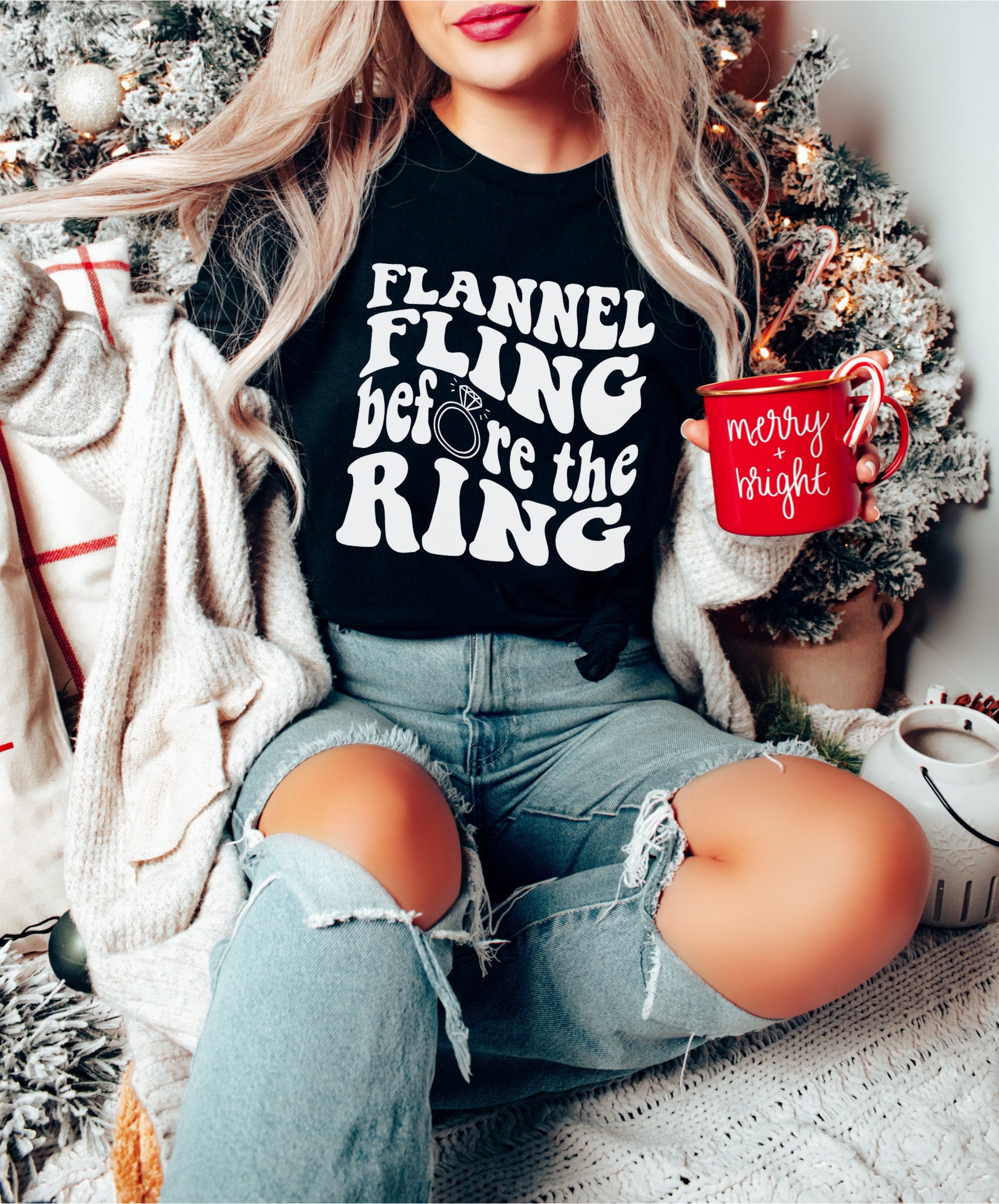 Flannel Fling Bachelorette - Winter & Mountain Party Tees image 2