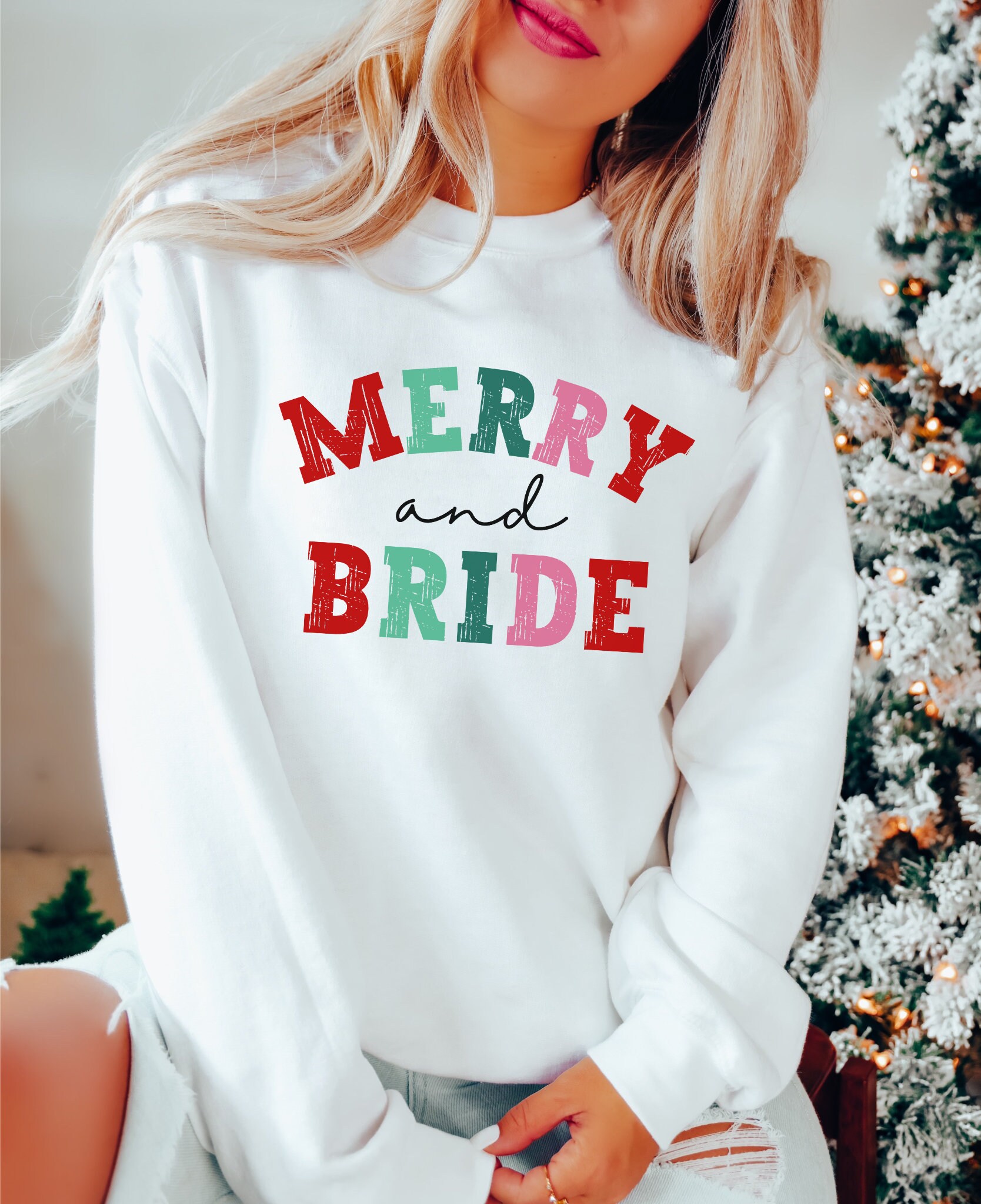 Christmas Bachelorette Party Shirts, Winter Bachelorette Sweatshirt, Christmas Bride Shirt, Xmas Bach Party, Gifts for Bridesmaids Christmas image 2