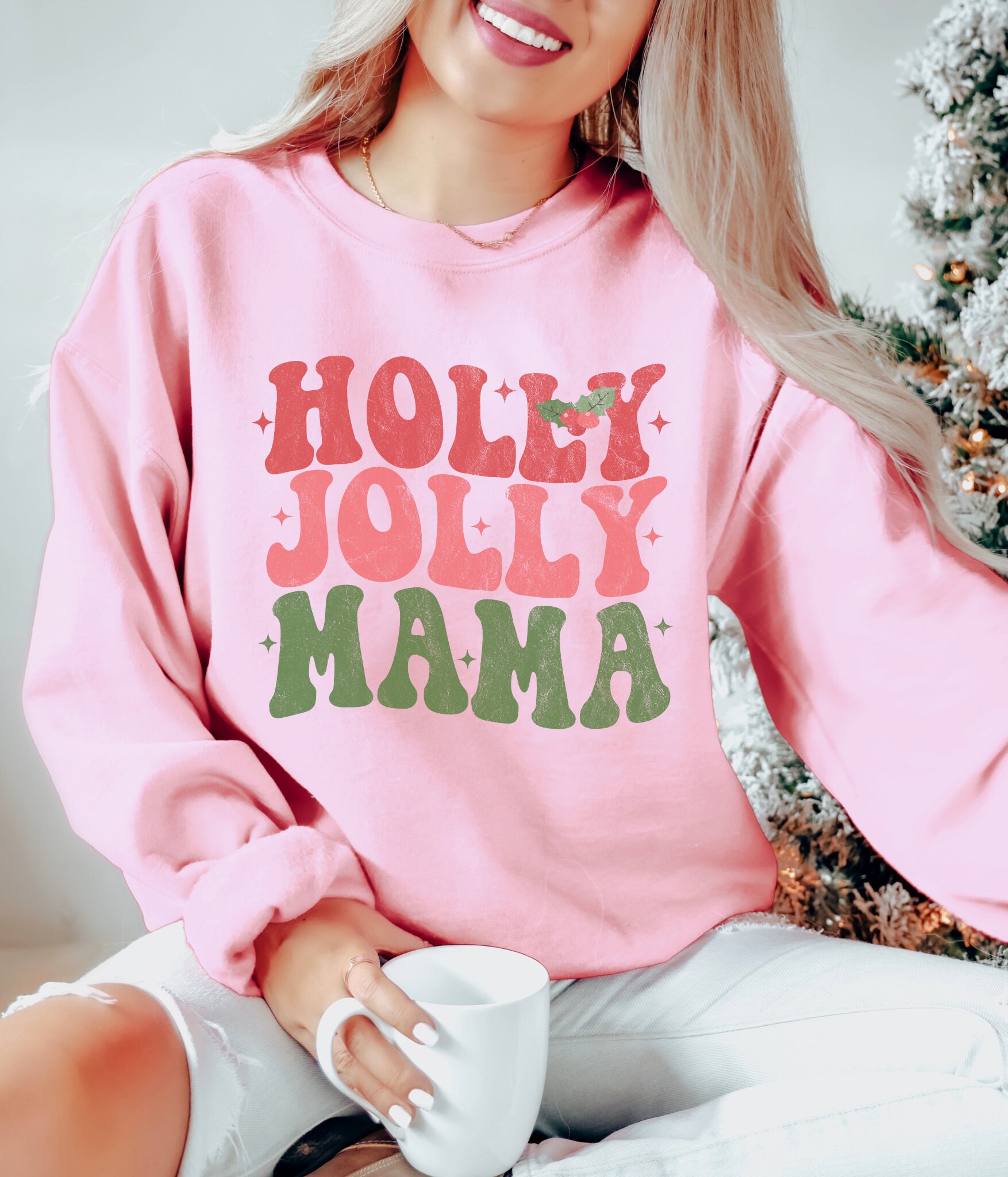 Holly Jolly Mama: Retro Christmas Sweaters for Moms - Xmas Gift image 3