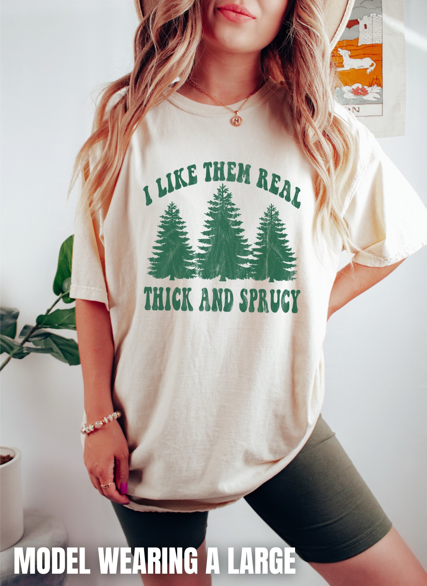 Thick & Sprucy Funny Christmas Tee: Gift for Her & Family Xmas image 3