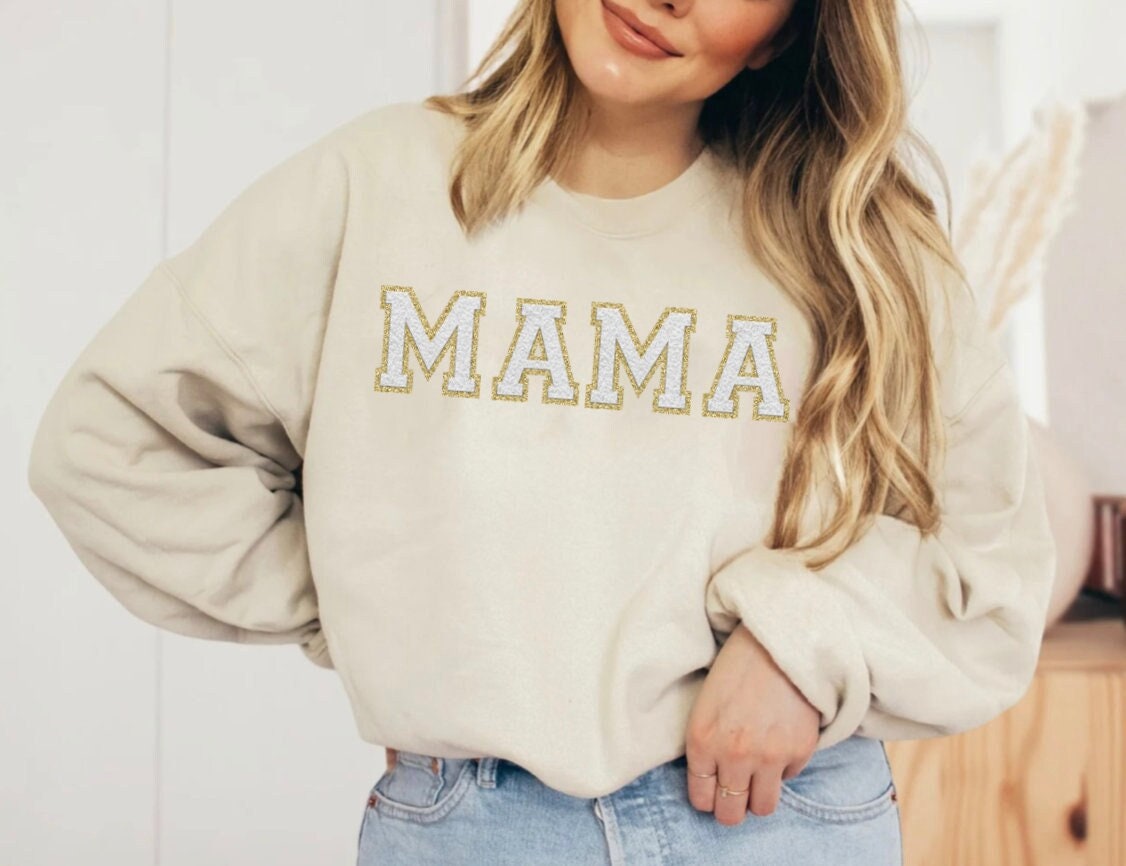 Mama Sweatshirt Gift Christmas Gift for Women Best Friend Sister Gift image 0