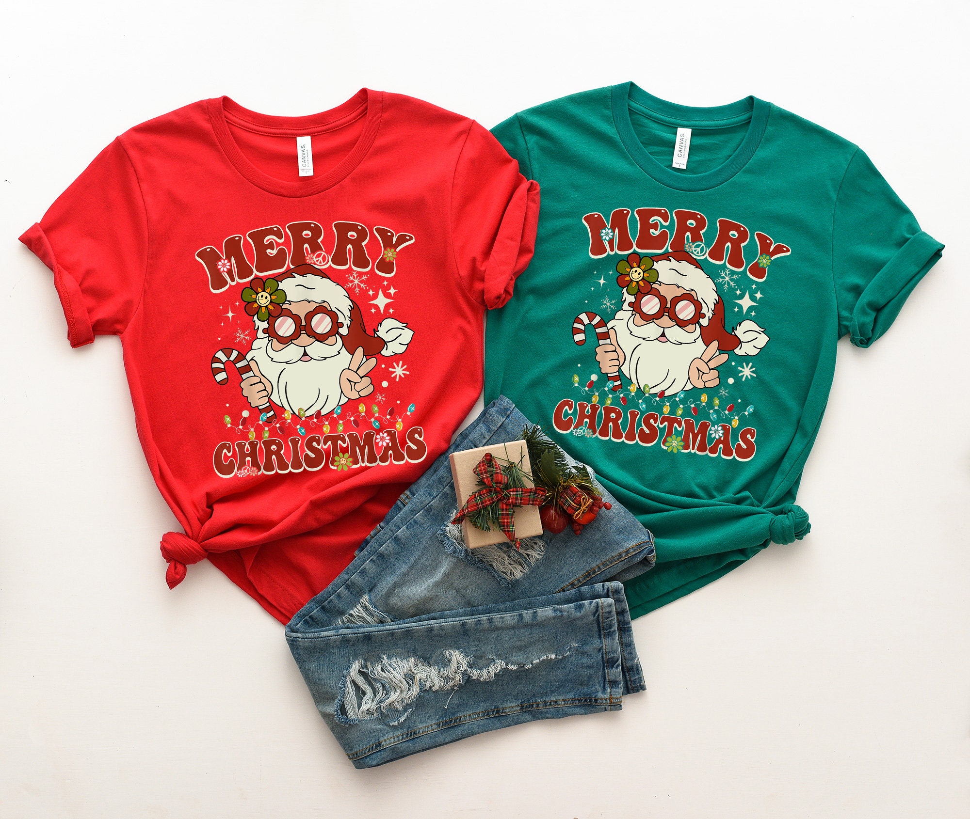 Merry Christmas Santa - Festive Sweatshirts & Tees image 1