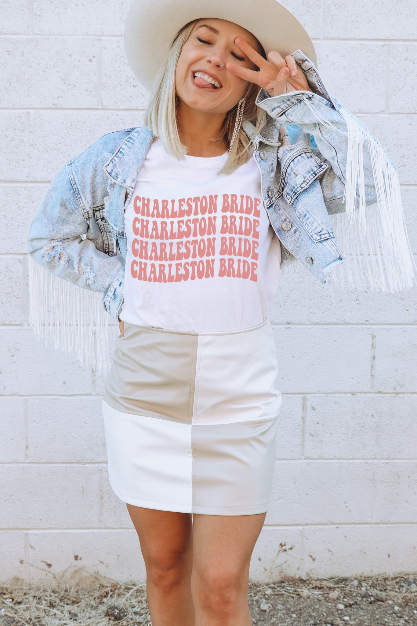 Charleston Bachelorette: Retro Bride Southern Tees & Girls Trip Shirts image 2