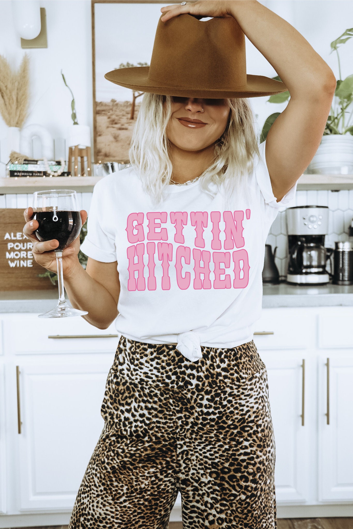 Nashville Bachelorette: Pink Party Tees Country Shirts - Hitched & Rowdy image 2