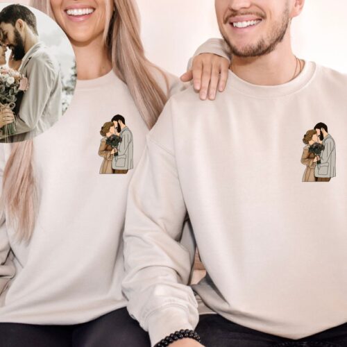 Boyfriend Christmas Gift Idea: Photo Portrait Hoodie image 0