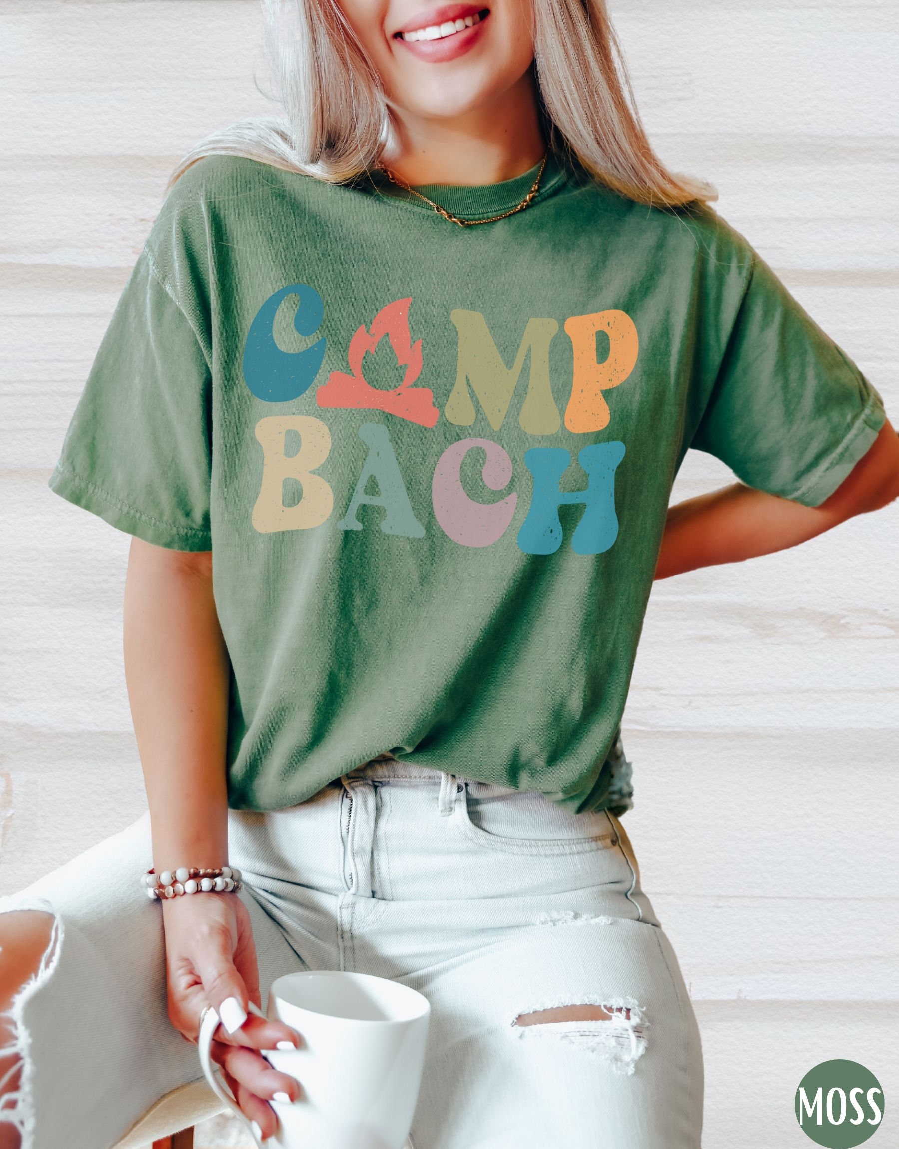 Adventure Camp Bachelorette & Retro Bridal Party Shirts - Lake Bride image 3