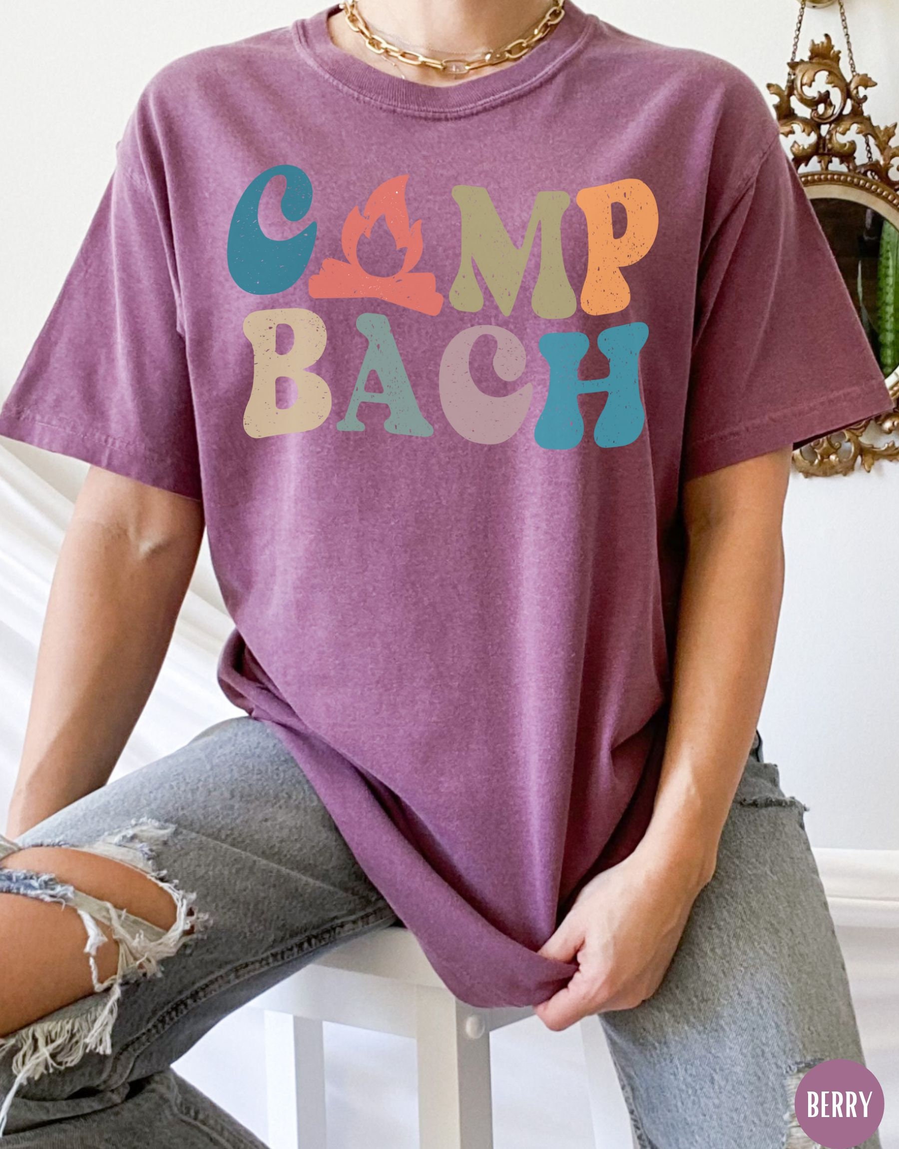 Adventure Camp Bachelorette & Retro Bridal Party Shirts - Lake Bride image 4