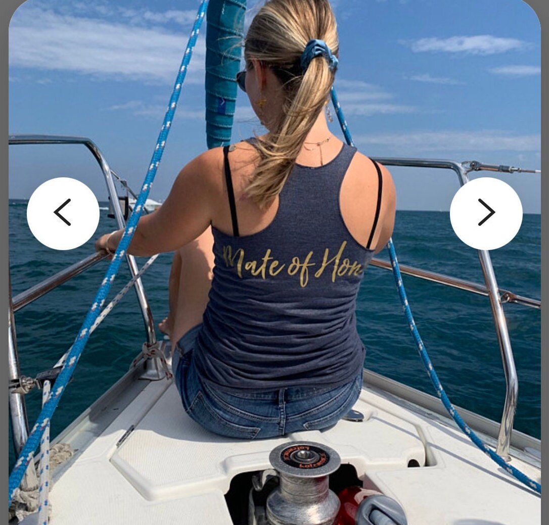 Nautical Bachelorette Party Tees: Last Sail & Get Nauti - Beach & Cruise image 2